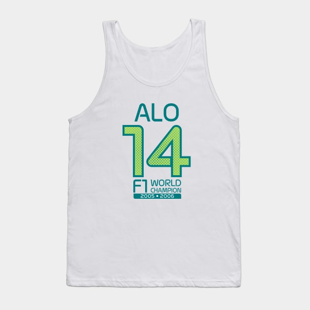 ALO 14 Logo Design Tank Top by Hotshots